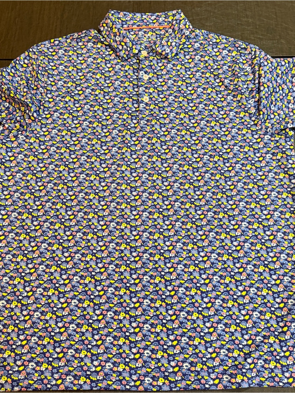MAELREG Performance Polo Floral Print Size L